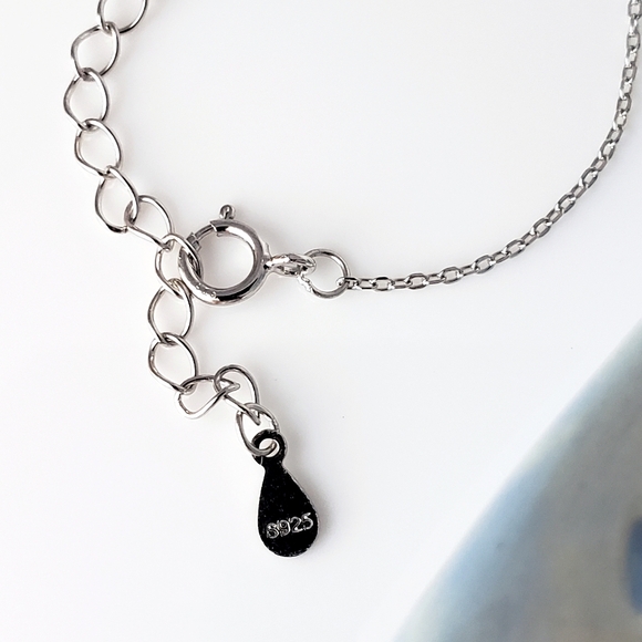 NEW 925 Sterling Silver 4MM Round CZ Diamond Solitaire Pendant Necklace - Picture 10 of 11